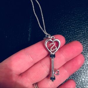 Jane Seymour open hearts key necklace